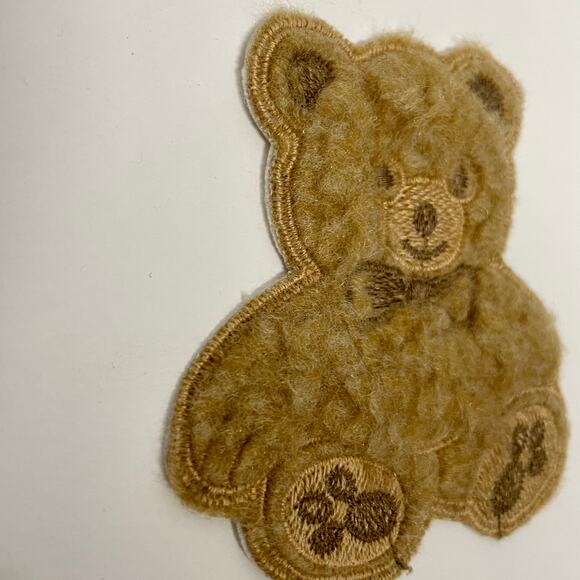 Large Lot of 18 Brown Furry Teddy Bear Plush Sew On Appliques Patches 3” Fuzzy - Picture 3 of 6